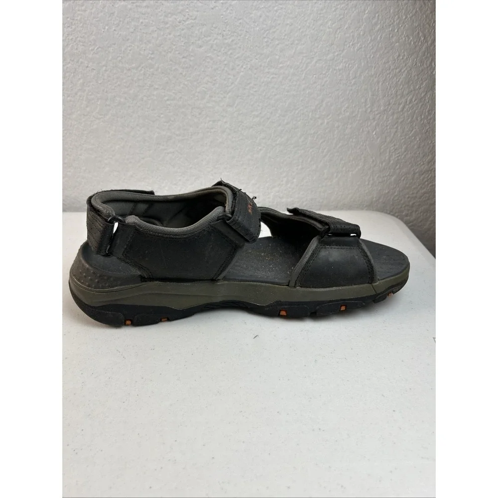 Skechers Tresmen-Garo Relaxed Fit‎ Sandals Men's Size 11 Black / Gray.